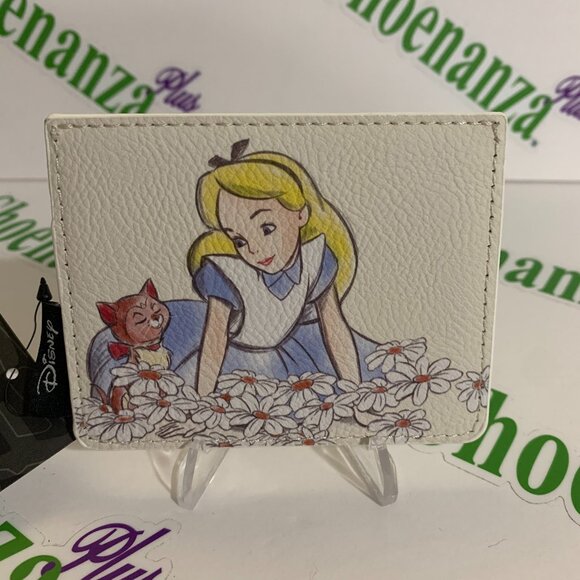 Loungefly Handbags - Loungefly Cardholder Alice in Wonderland Dinah Sketch Daisies Floral Card Holder